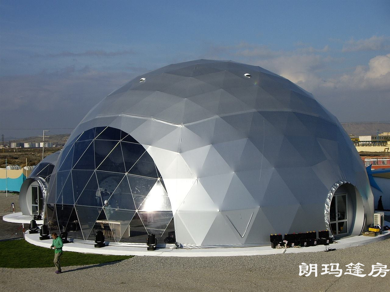 大型球形农业温室帐篷 全透明直径10米-40米定制