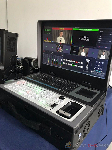 新媒体虚拟抠像一体机 导播机虚拟演播室推流分流设备