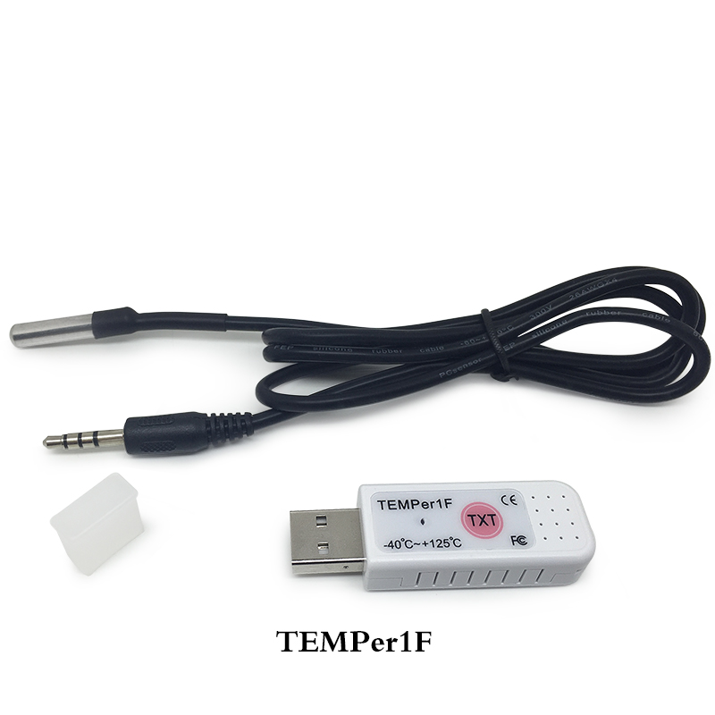 新型USB温度计TEMPer1F 带探头传感器 温度测量仪 环境监测
