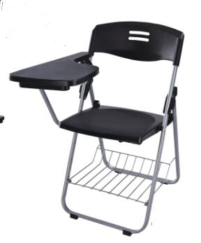 广州塑料培训椅折叠培训椅厂家塑料钢架折叠椅批发一体职员会议椅价格