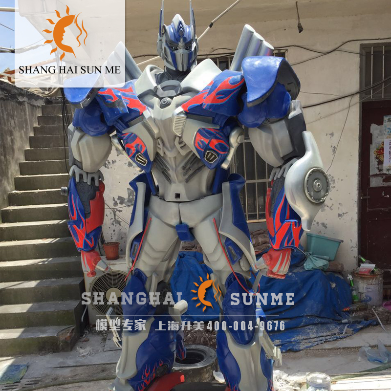 供应【上海升美】变形金刚玻璃钢雕塑机器人雕塑模型活动展览摆件